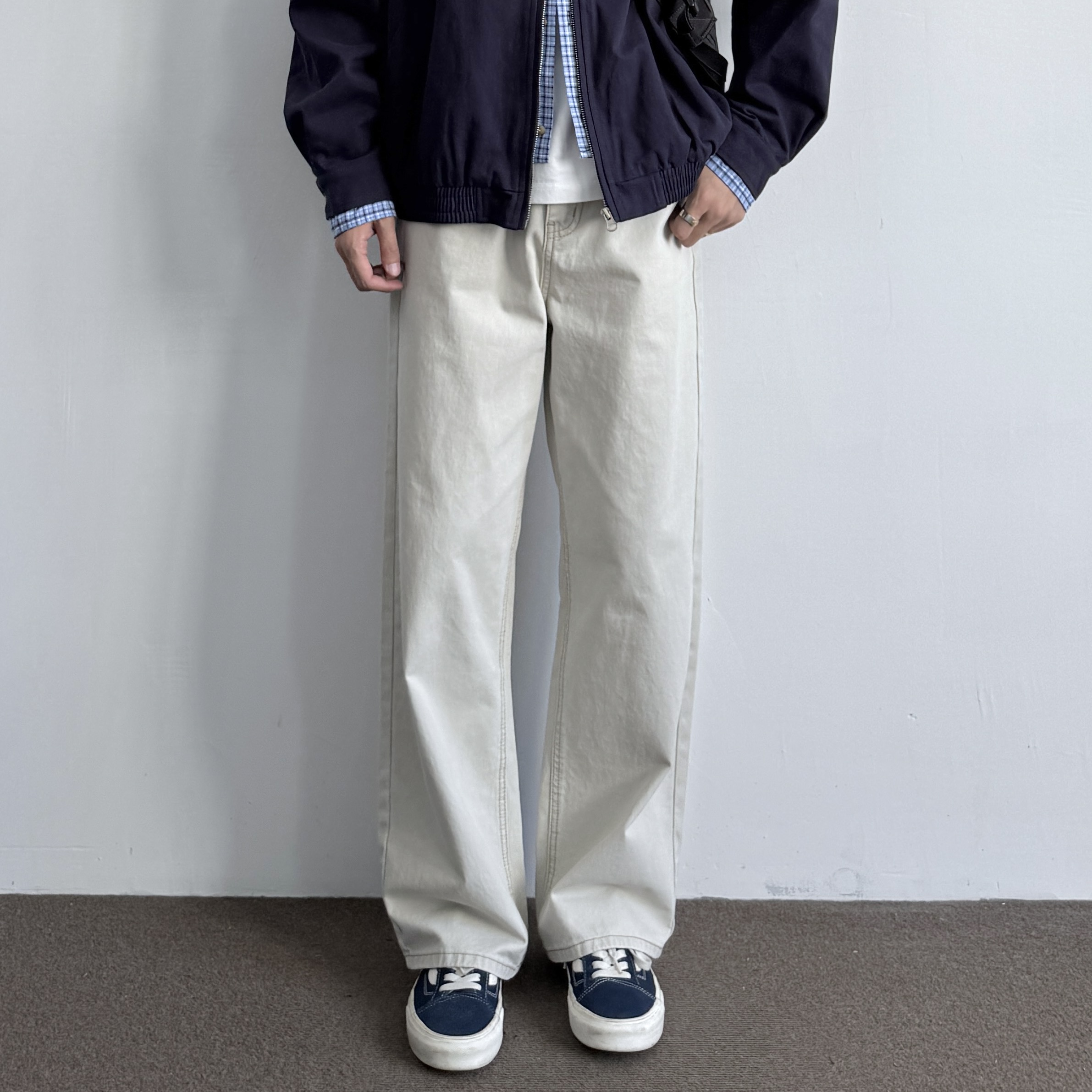 ONUN日系复古宽松休闲直筒工装裤