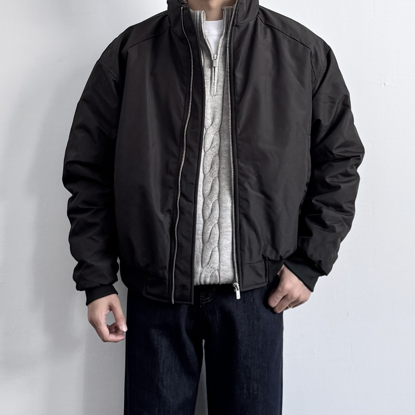 ONUN美式复古立领工装夹克棉服