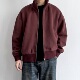 新款 ONUN复古酒红纯色拉链开衫 卫衣春季 宽松休闲百搭罗纹立领外套