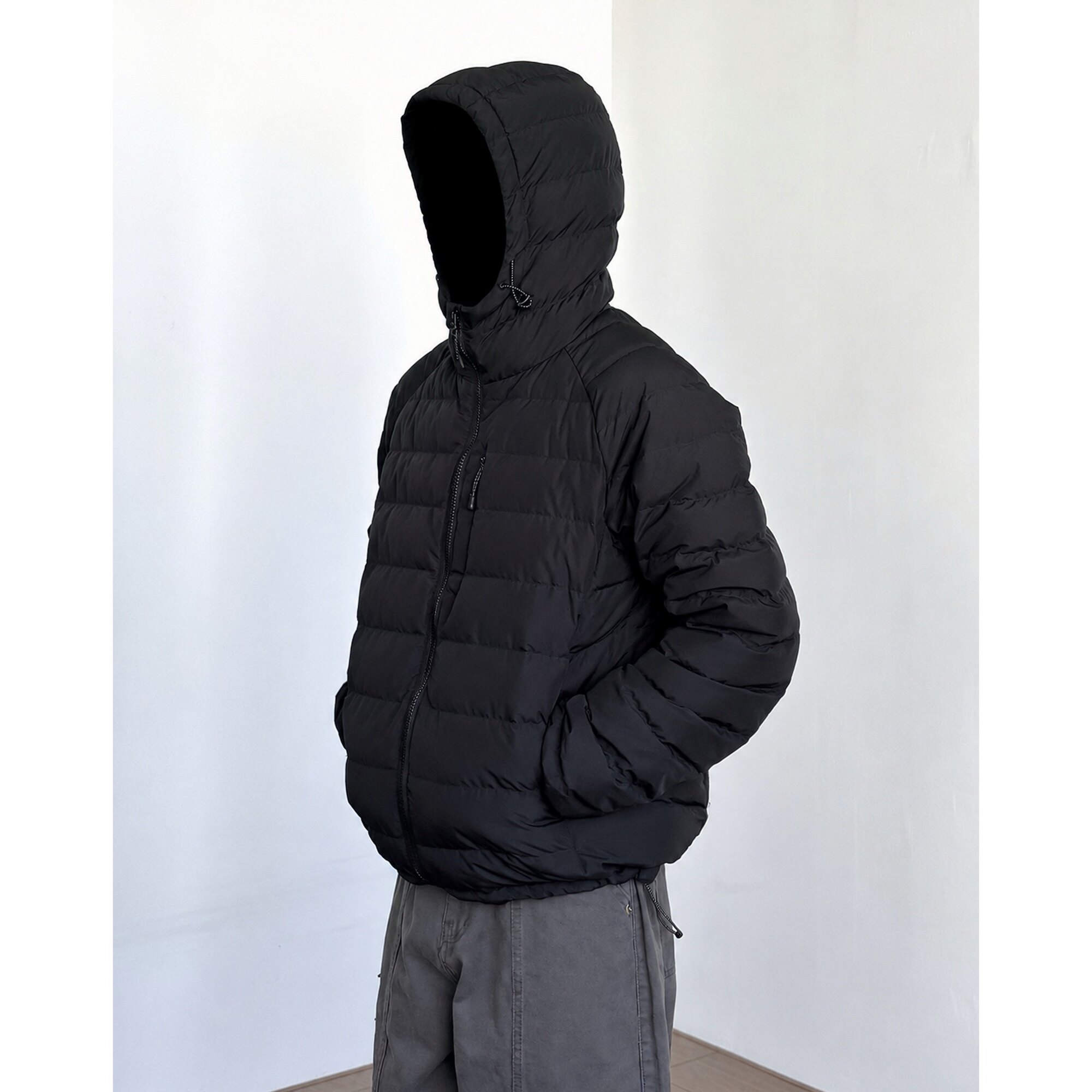 ONUN 90白鸭绒轻量化保暖连帽排骨羽绒服男女cleanfit内胆外套冬