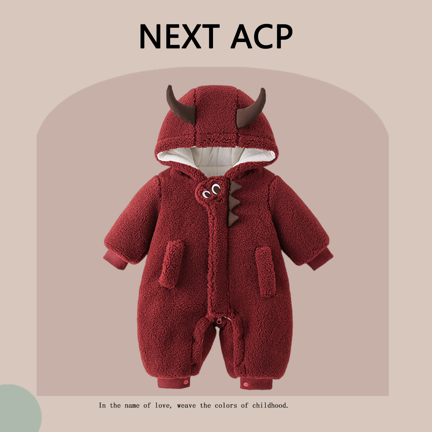 英国NEXT ACP婴儿加厚连体衣秋冬男宝宝百天周岁夹棉保暖棉衣外出