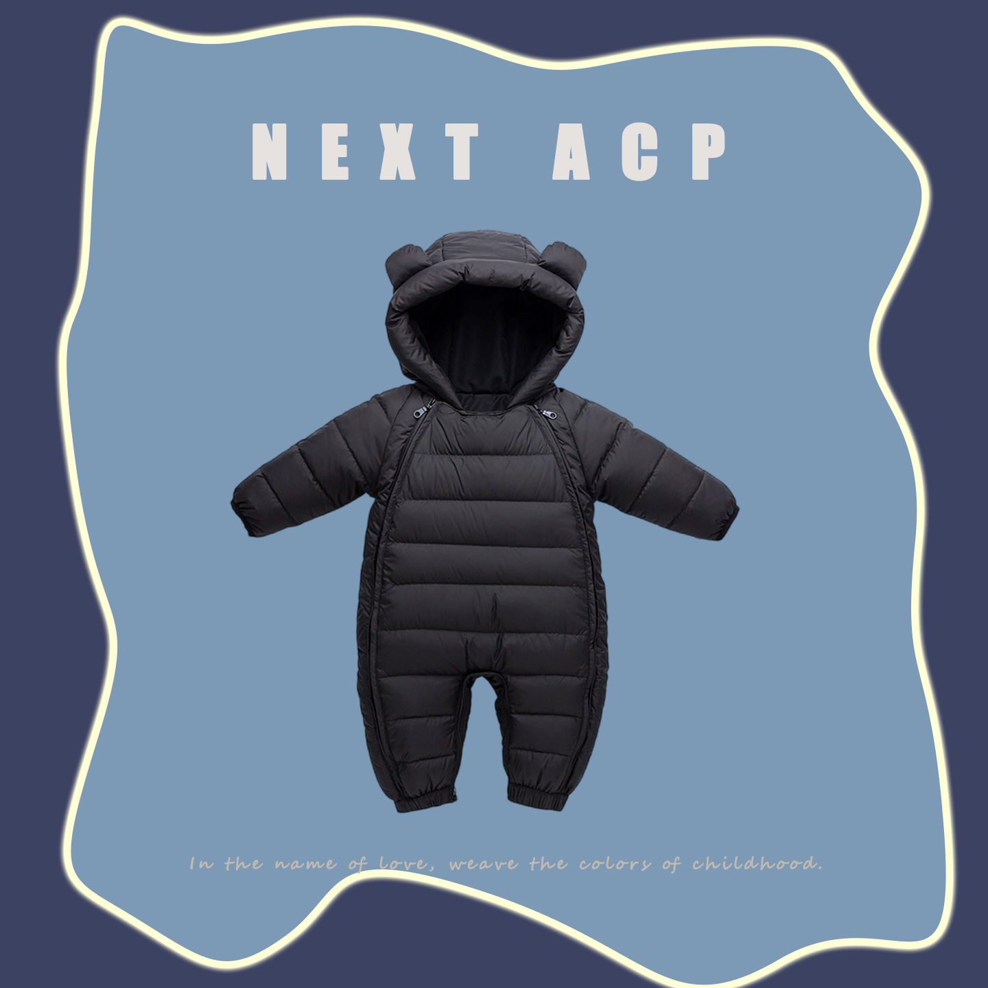 英国NEXT ACP男女童连体衣冬季宝宝保暖加绒加厚外出婴儿衣服爬服