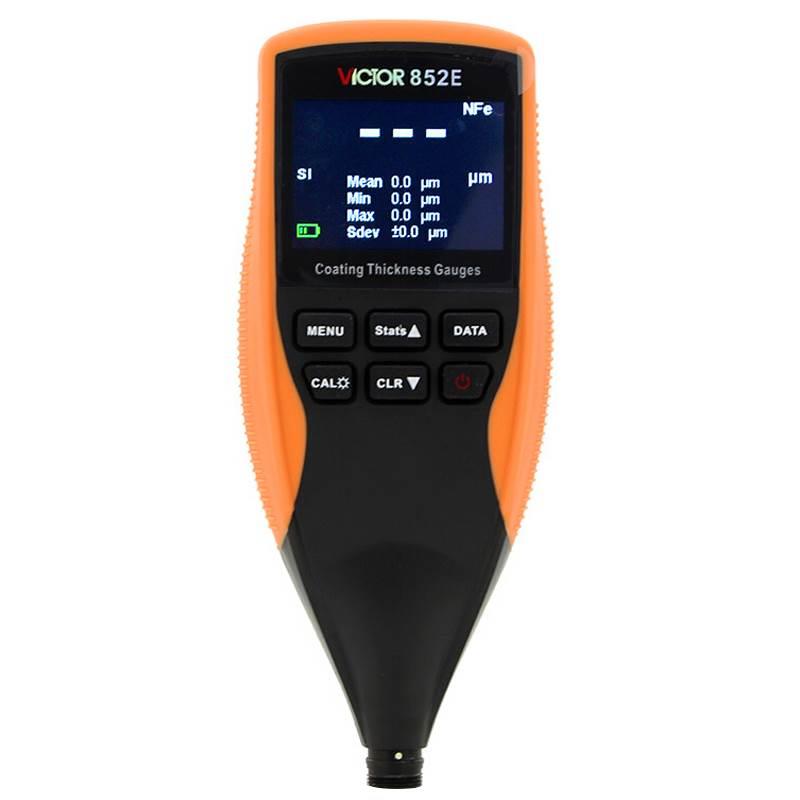 胜利VICTOR涂层测厚仪数显铁铝基两用漆膜仪镀锌层汽车漆面VC852E