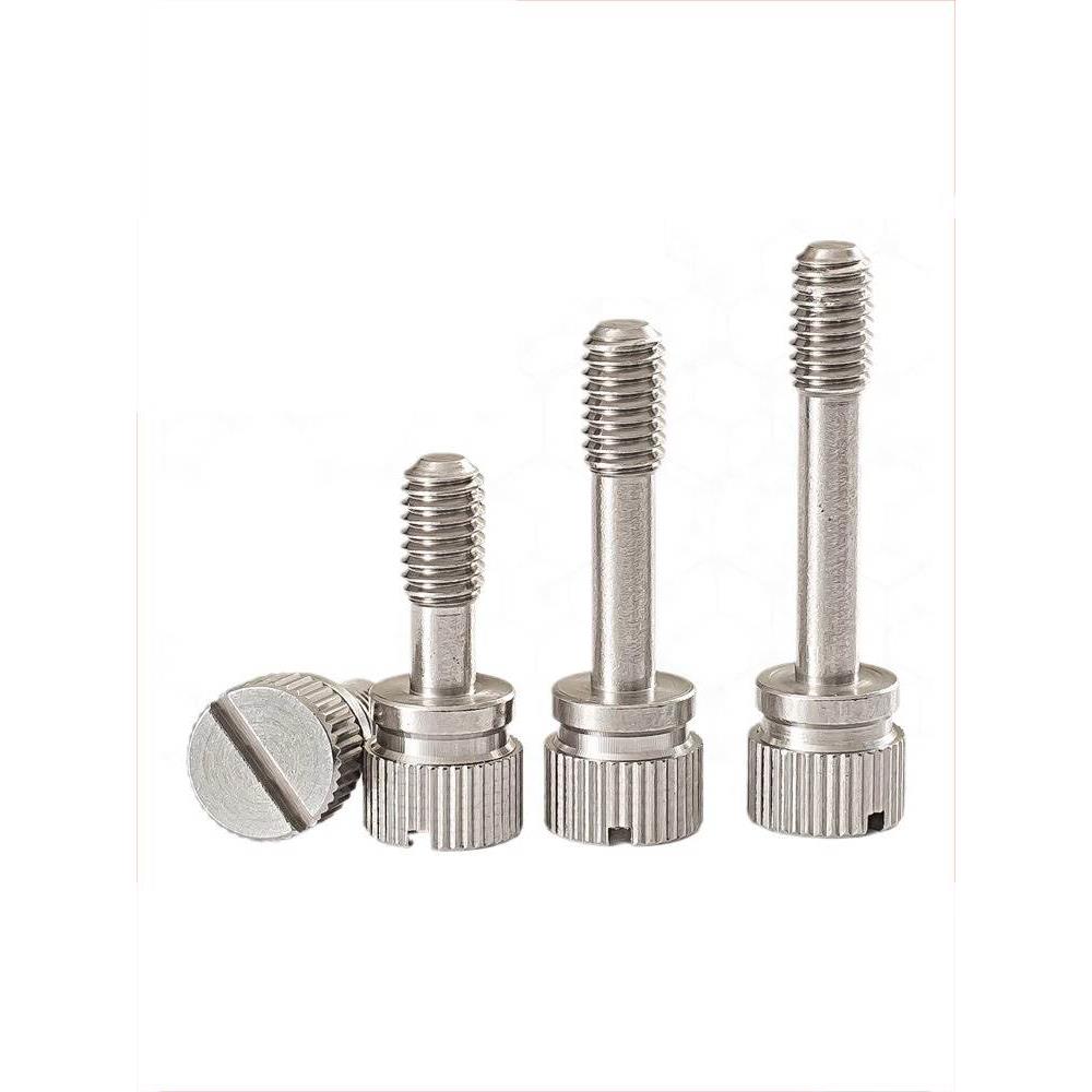 M3M4M5M6M8 304不锈钢松不脱螺钉GB839一字槽手拧防松不脱出螺丝