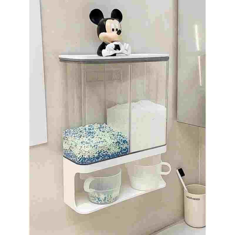 洗衣粉留香珠收纳盒壁挂防潮防尘防水简约家用洗衣凝珠收纳置物架