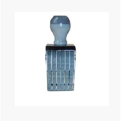 台湾Shiny新力印章N-06打码机6位可调数字皮带印章号码章字高11MM