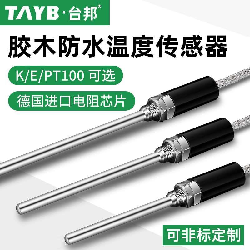 防水温度探头PT100温度传感器铂热电阻WZP-187K/E型热电偶感温头