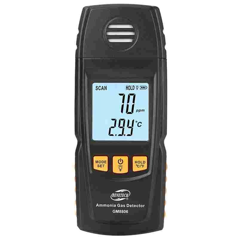 标智GM8806手持式氨气检测仪便携式数显浓度氨气测试仪带报警温度