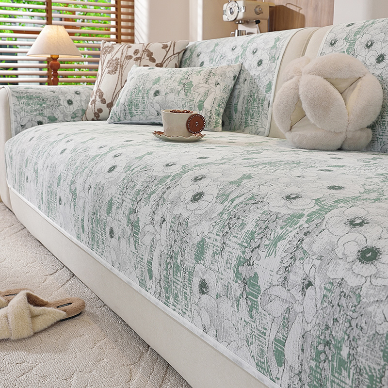 雪尼尔四季通用时尚防滑沙发垫子