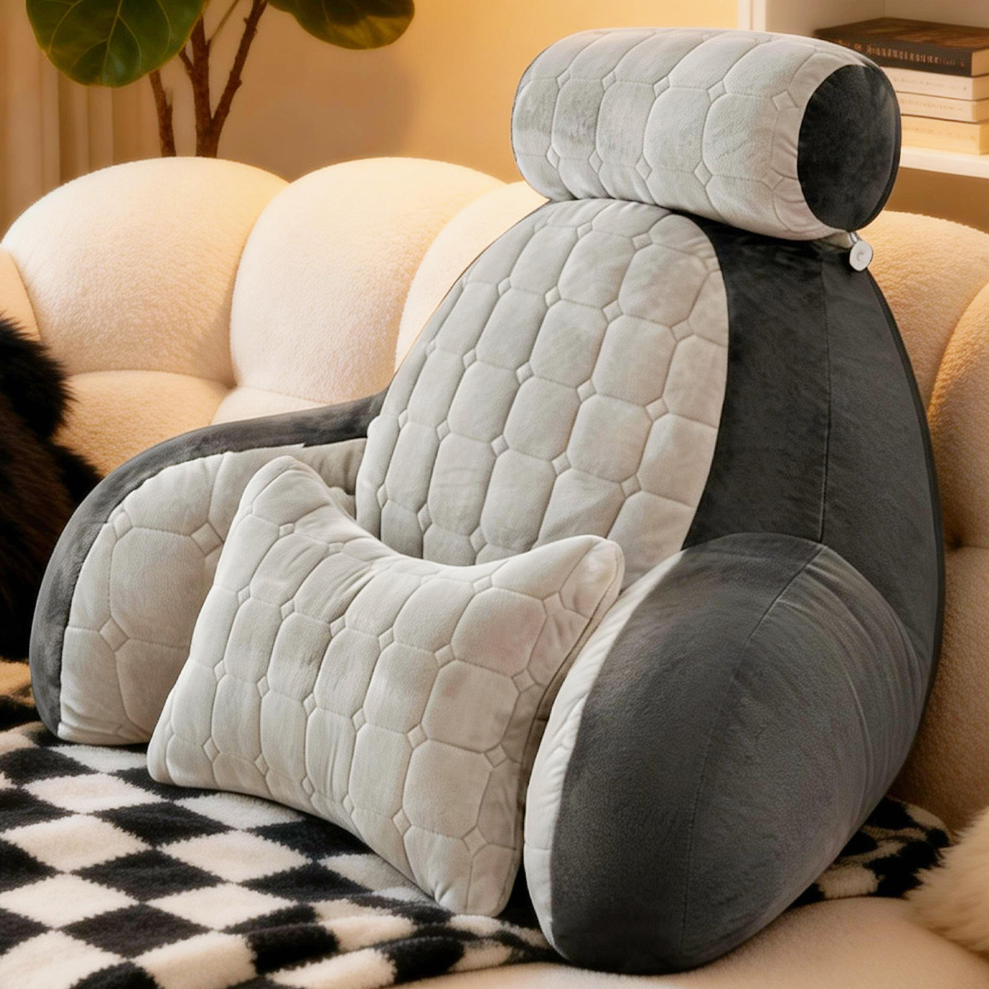 简约床上靠枕加厚床头靠垫卧室榻榻米靠背护腰沙发软包护颈软垫,居家布艺,床头靠垫,淘宝优惠券,粉丝福利购,淘宝优惠卷