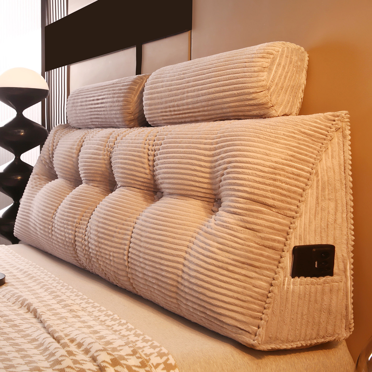 静奢风床头软包靠背三角床上靠枕防撞榻榻米靠垫护腰沙发软垫拆洗,居家布艺,床头靠垫,淘宝优惠券,粉丝福利购,淘宝优惠卷