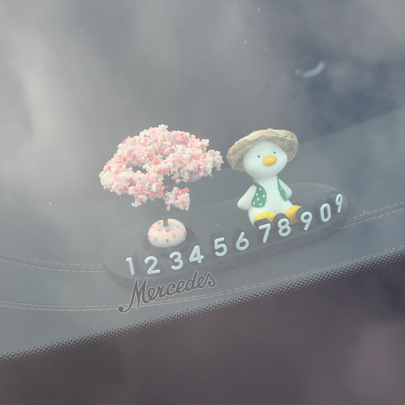 创意汽车内临时停车号码牌可爱鸭车载挪车电话数字牌车移车卡摆件,汽车用品/电子/清洗/改装,停车号码牌,淘宝优惠券,粉丝福利购,淘宝优惠卷