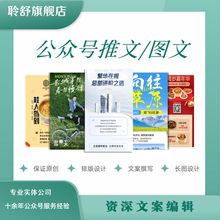 公众服务号推文撰写编辑排版代写文章文案创作长图设计排版制作