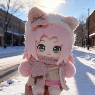 (新品)火影忍者春野樱属性20cm棉花娃娃正版原创二次元同人周边礼