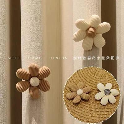窗帘装饰配件小饰品配饰点缀挂件纱帘门帘别针胸针三层薄纱蝴蝶