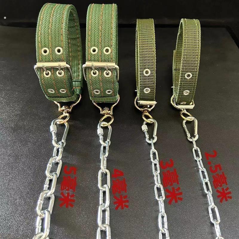 防咬狗狗牵引绳加长加粗拴狗链条狗链子狗项圈铁链狗狗牵引绳狗绳