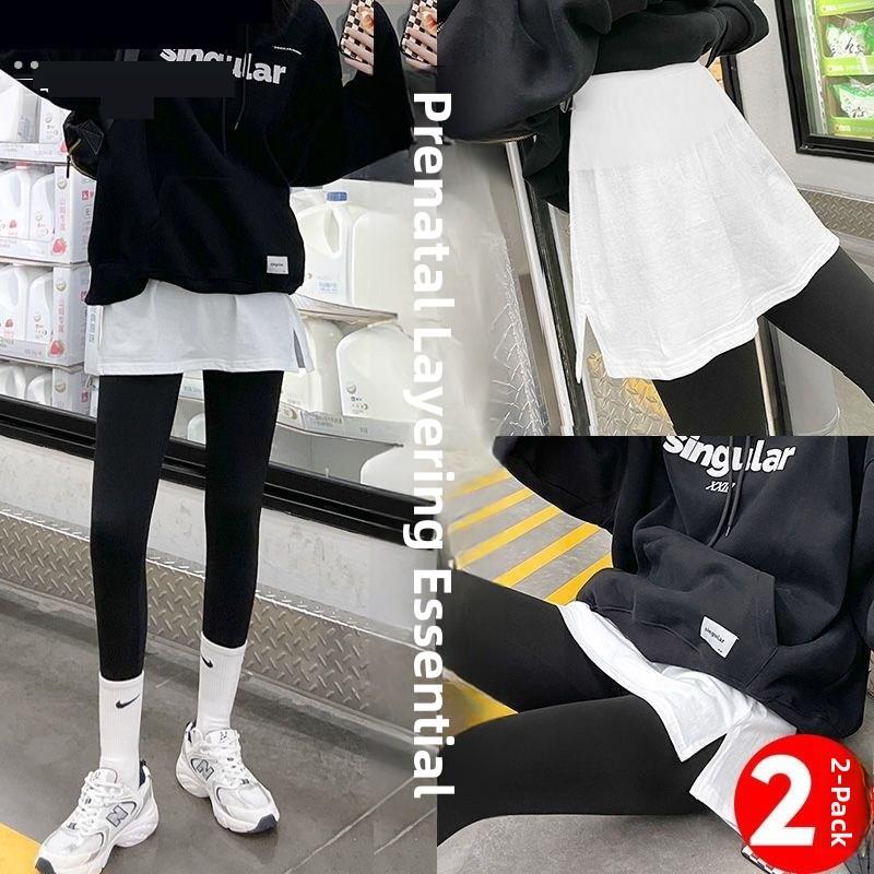 孕妇屁帘孕妇叠穿神器防尴尬遮挡裙打底裤遮屁帘孕妇假两件遮肚子