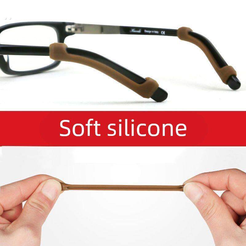 眼镜防滑套隐形运动硅胶套管板材粗腿防掉防磨耳防过敏眼镜腿脚套