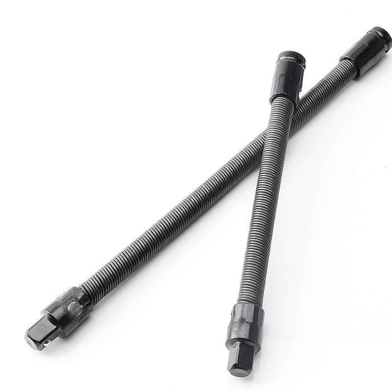 大飞可弯加长杆延长弹簧万向节弹性软轴套筒电动扳手软连接杆工具