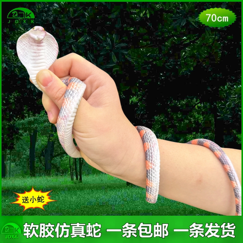 高档彩印软胶玩具仿真蛇包邮