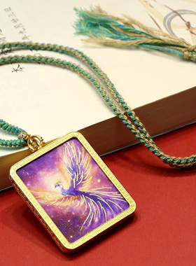 精工描金九尾藏式画布画心卡芯狐