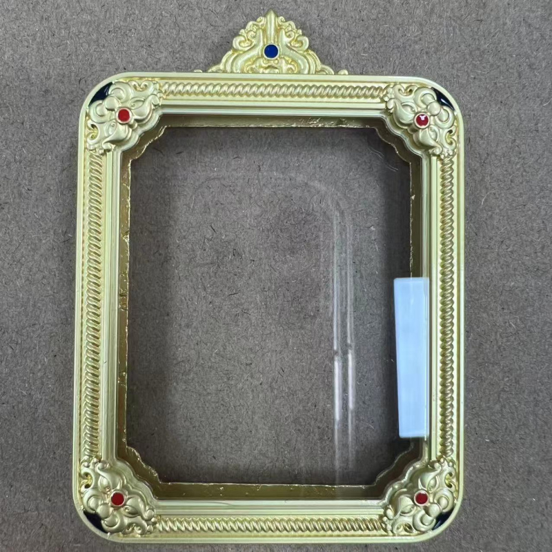 双面防水乌盒合金唐卡壳子4*5卡