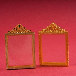 4*5双面乌盒藏式唐卡壳子外壳合金随身配饰镶锆吊坠盒子