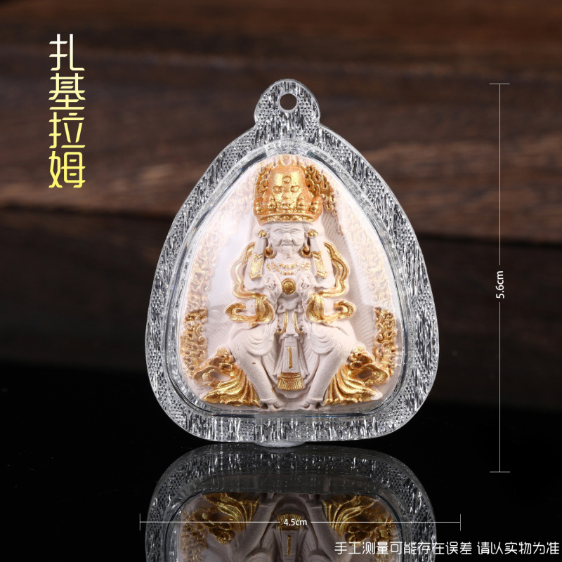 香灰点金擦擦立体手绘描金唐卡嘎