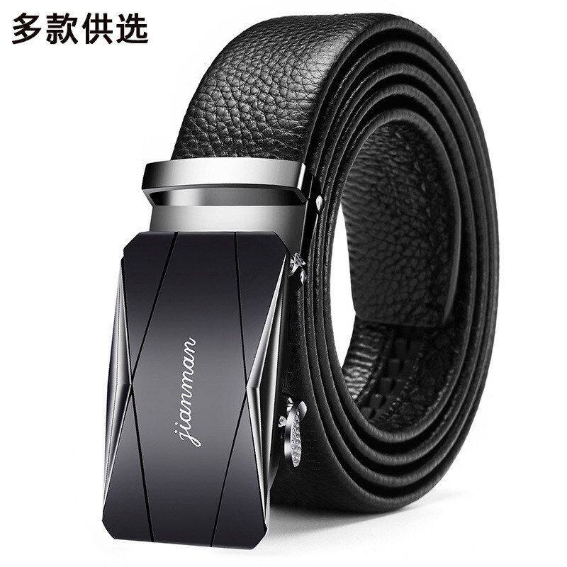 扣皮带优质休闲自动裤带男士真皮