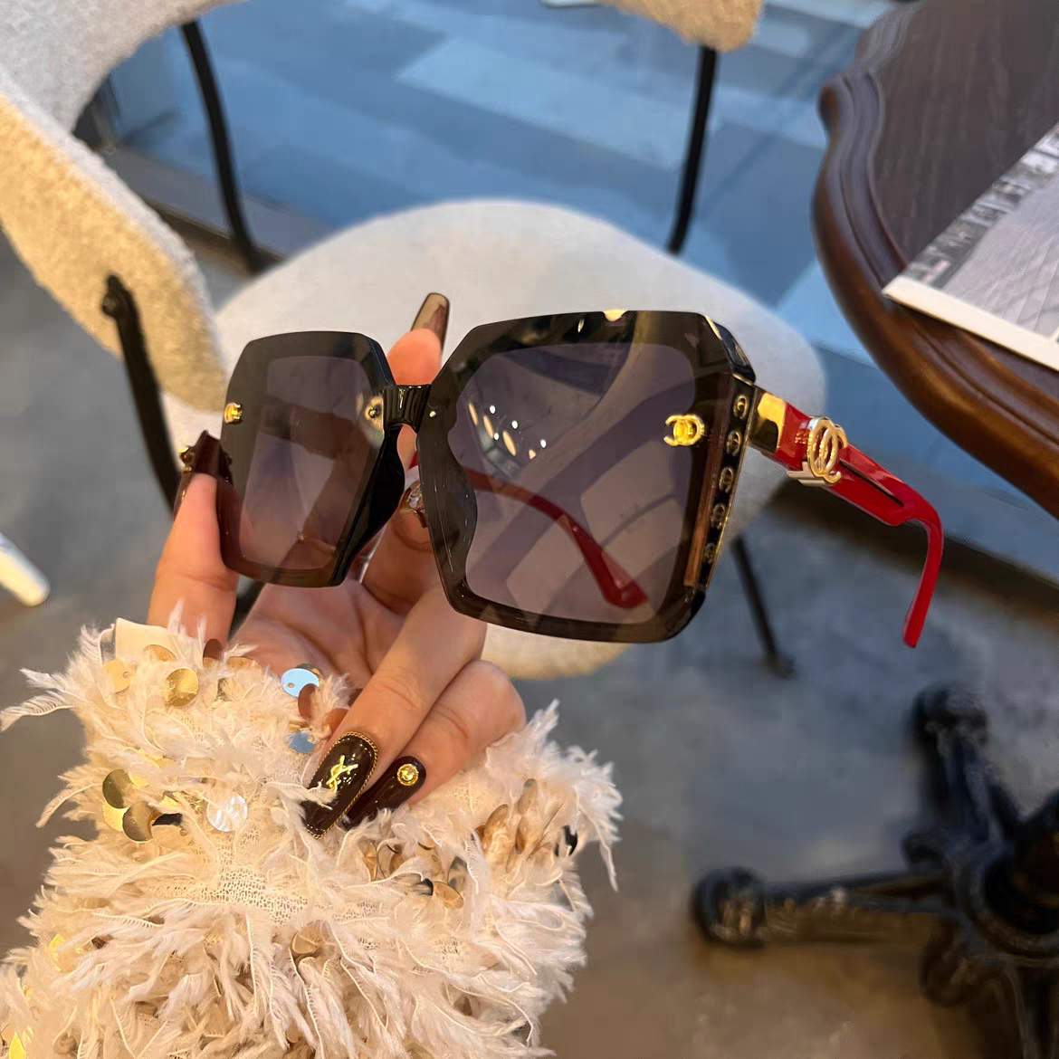 2024新款时尚偏光太阳镜女开车旅游墨镜防紫外线墨镜显脸小眼镜,ZIPPO/瑞士军刀/眼镜,太阳眼镜,淘宝优惠券,粉丝福利购,淘宝优惠卷