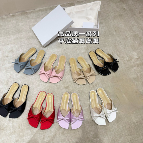 高定2026春夏季新款时髦高跟方头蝴蝶结露趾鞋女性感细跟气质女鞋