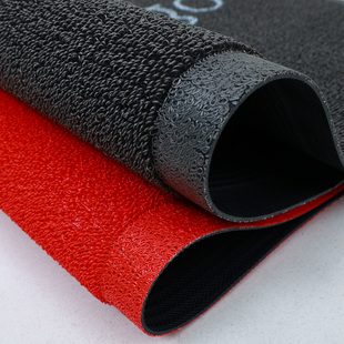 红色地垫门口外面特斯林雪妮丝丝圈脚垫压边防滑脚垫进门入户门垫