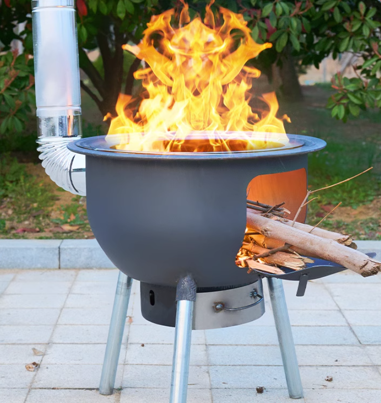 新款柴火灶家用烧木柴农村户外可移动生铁柴火炉无烟便携地锅灶台