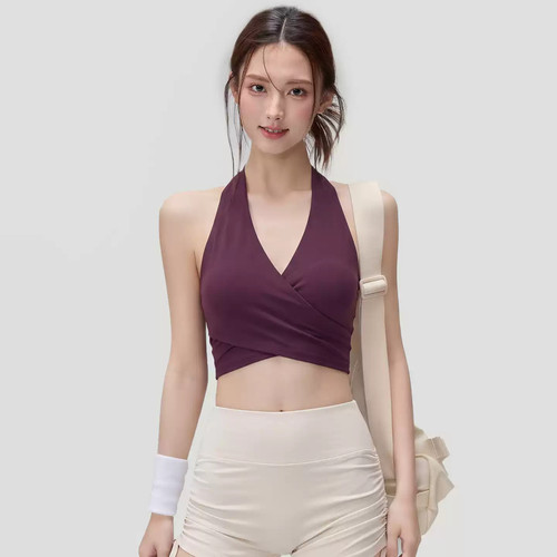运动背心女美背外穿瑜伽服内衣普拉提速干健身文胸夏
