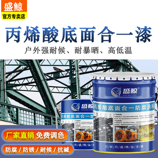 丙烯酸金属漆底面合一清漆机械漆防锈防腐漆聚氨酯户外漆工业油漆