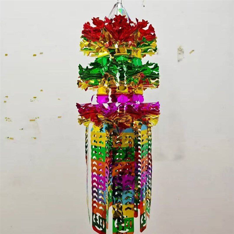 速发清明节塑料拉花2026款上坟扫墓七彩提飘挂纸丧葬用品祭祖祭祀