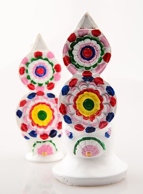 速发藏 密宗玛器尼泊尔手工朵法八供朵玛食子传小号 包邮