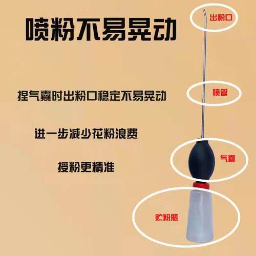 现货手动授粉器人工花粉r桃树梨树猕猴桃新款手动气囊式点花器授