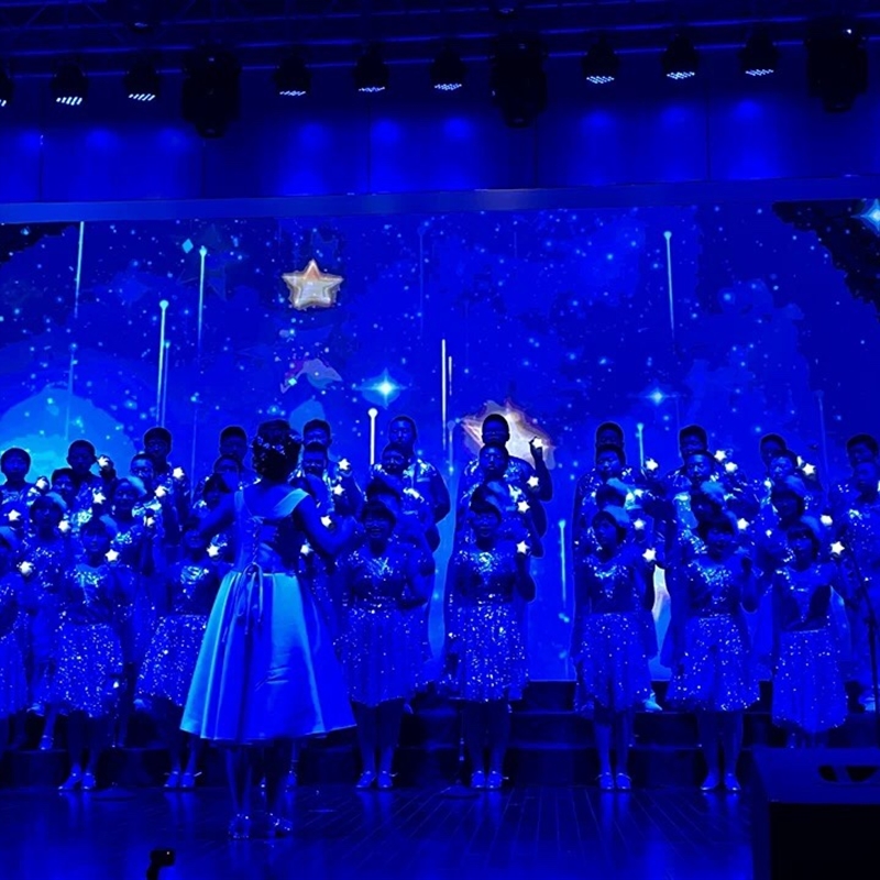 速发舞台演出手持小星星灯单个手捧舞蹈大合唱装饰手拿发光五角星