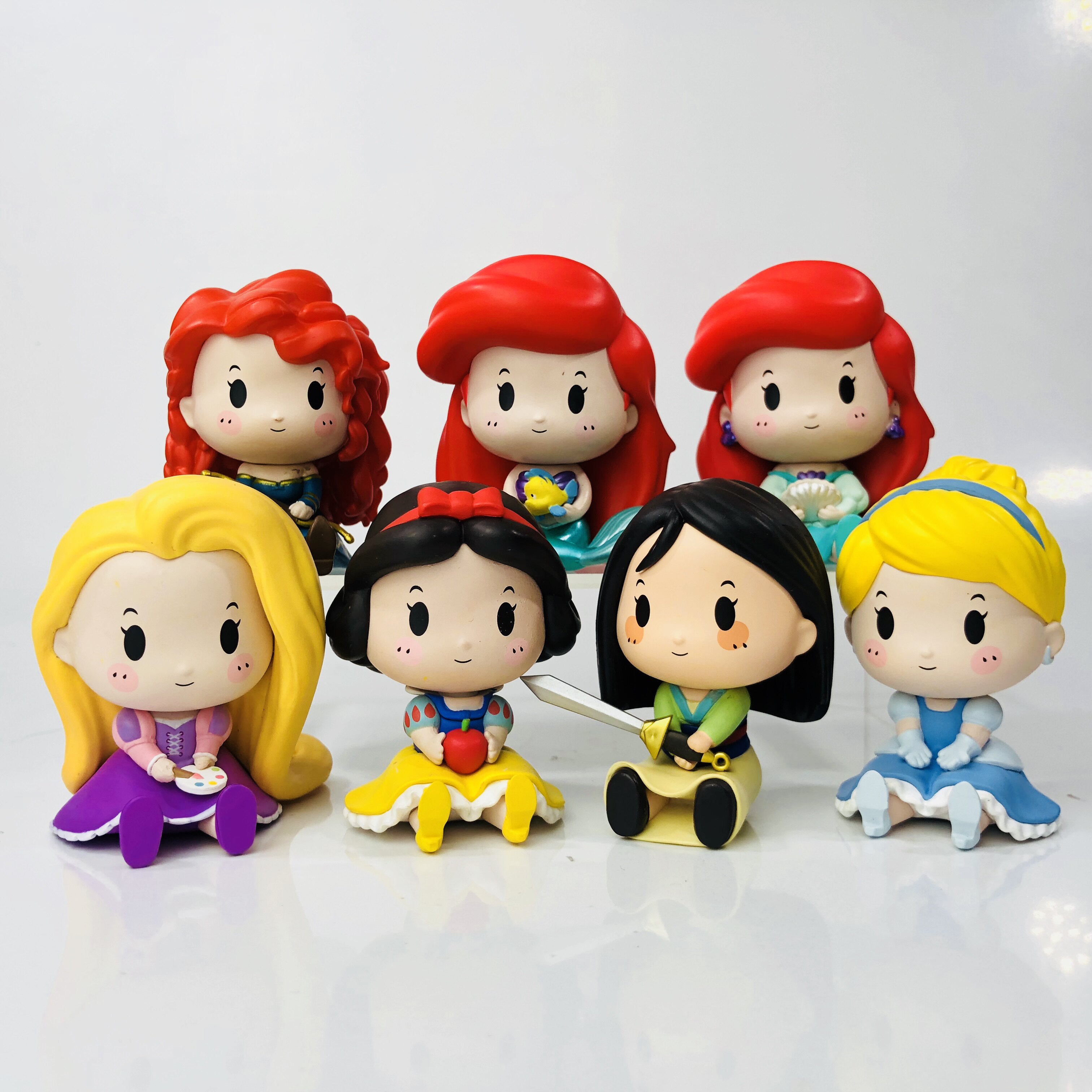 正版popmart泡泡玛特disney迪士尼公主坐姿系列坐坐盲盒白雪公仔