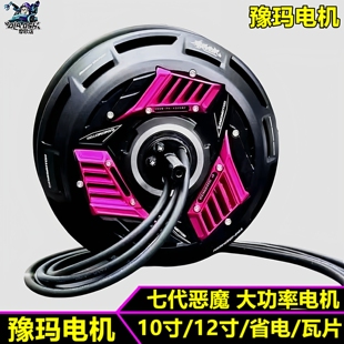 豫玛电机九号小牛极核10寸2000W1 2寸3500W省电瓦片电机改装配件