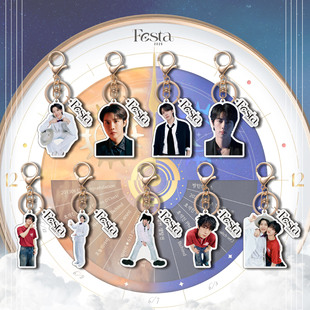 新款FESTA亚克力钥匙扣 25年JIN J-HOPE 人形挂件