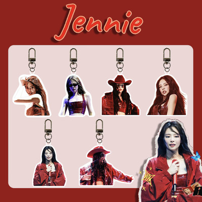 JENNIE 科切拉舞台亚克力钥匙扣 挂件 包包配饰 粉墨 金智妮 周边