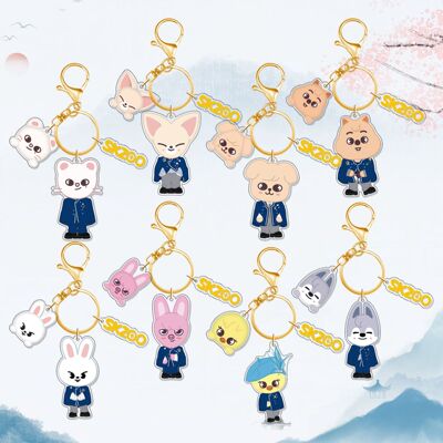 STRAYKIDS亚克力卡通钥匙扣