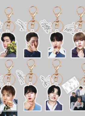 金泰亨 V Jung kook 24年新款高清亚克力钥匙扣明星周边