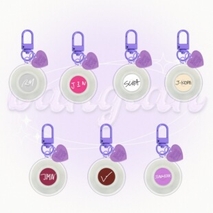 胖弹JUNGKOOK JIMIN V JIN RM JHOPE SUGA亚克力钥匙扣挂件自制