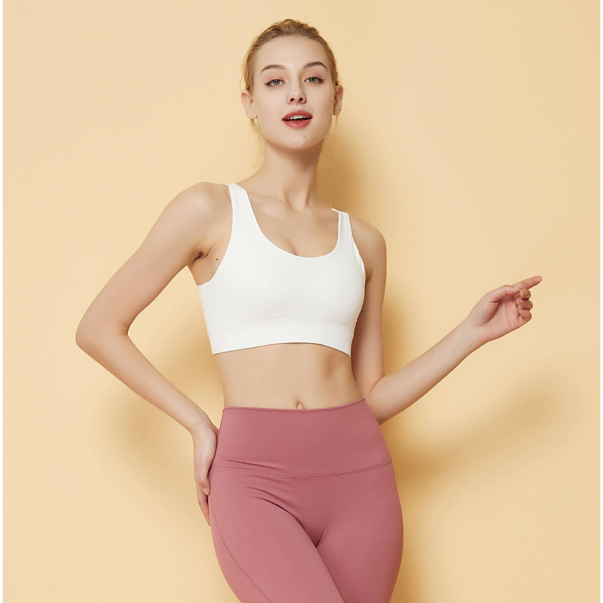 无痕固定一心式运动体内衣女背美防下垂背高强度防震1212跑步健身