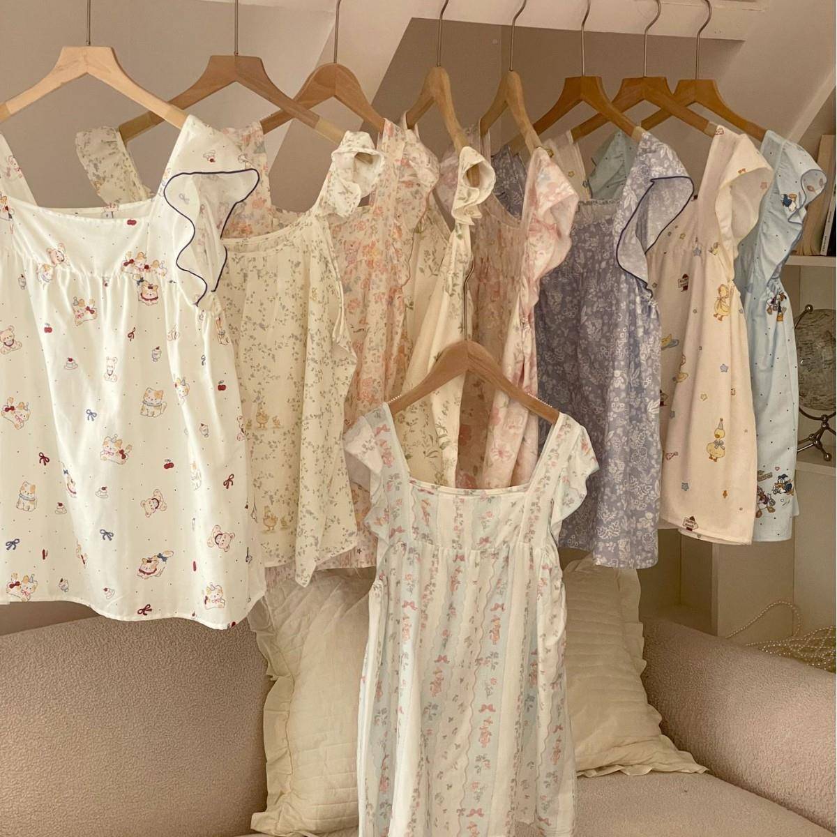 25夏季吊带短裤家居服ZTT小睡袍/浴袍