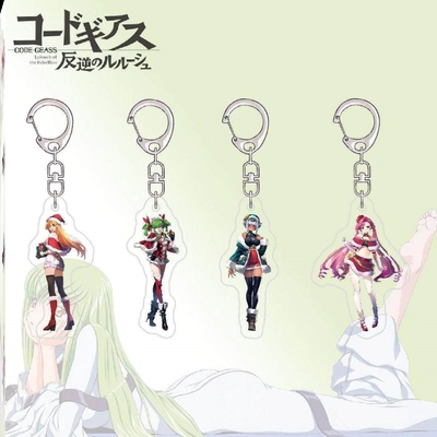 Code Geass反叛的鲁路修cc圣诞周边双面透明亚克力书包挂件送朋友