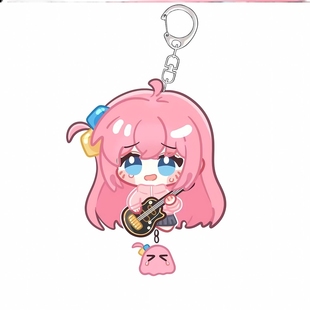 孤独摇滚Q版波奇酱钥匙扣手机挂绳动漫周边后藤一里情侣书包挂件
